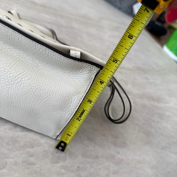 Prada Glace Studded Calfskin Leather Purse Etiquette Flap Foldover Handbag New - Picture 16 of 16